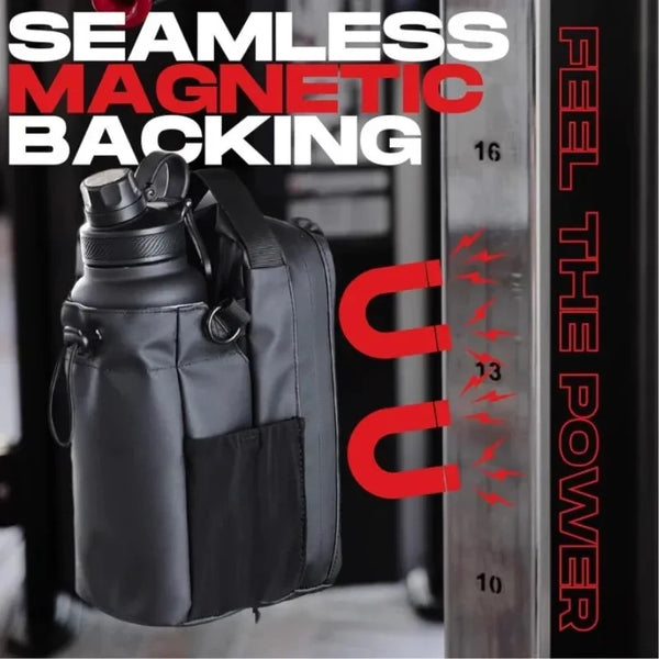 Magnetic Gym Bag with Secure Hydration