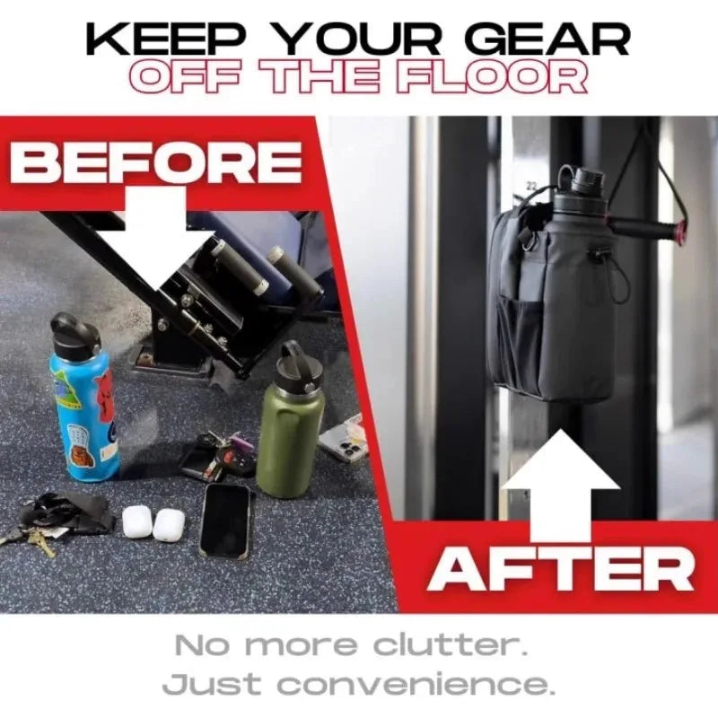 Magnetic Gym Bag with Secure Hydration
