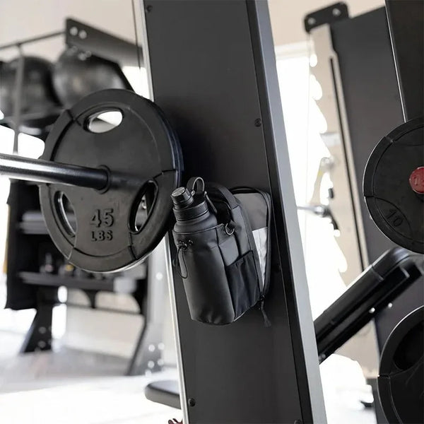 Magnetic Gym Bag with Secure Hydration