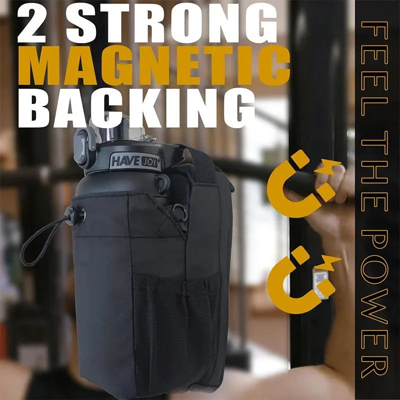 Magnetic Gym Bag with Secure Hydration